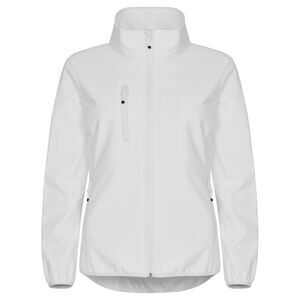 Clique Womens/Ladies Classic Soft Shell Jacket / White